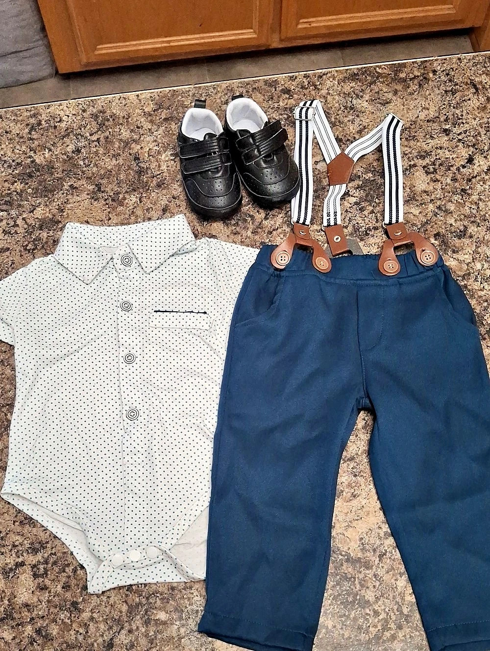 Baby Boy Polka Dot Outfit Set 6-12M
